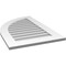 Ekena Millwork Quarter Round Top Left Surface Mount PVC Gable Vent w/ 3-1/2"W x 1"P Standard Frame, 22"W x 34"H GVPQL22X3401SN - alternate 5